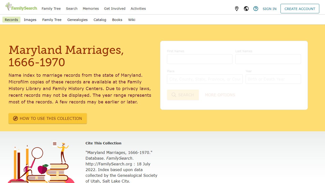 Maryland Marriages, 1666-1970 • FamilySearch
